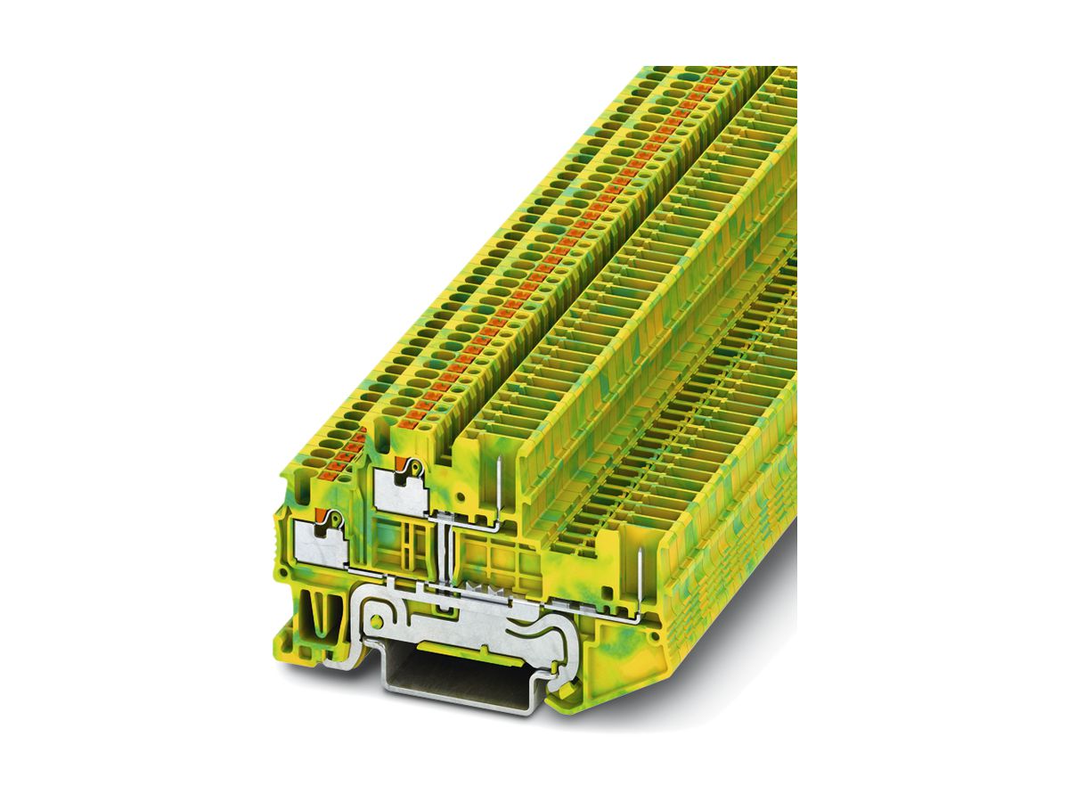 Schutzleiterklemme 0.14…1.5mm² Push-in-Anschluss grün-gelb PTTB 1.5/S/2P-PE