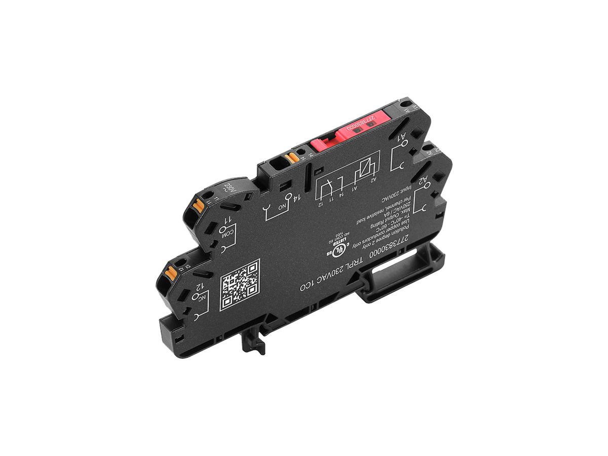 Relais WM TRPL 1CO 6A AgNi 207…253VAC LED Steckanschluss