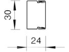 Installationskanal Bettermann LKM 20×30×2000mm verzinkt reinweiss