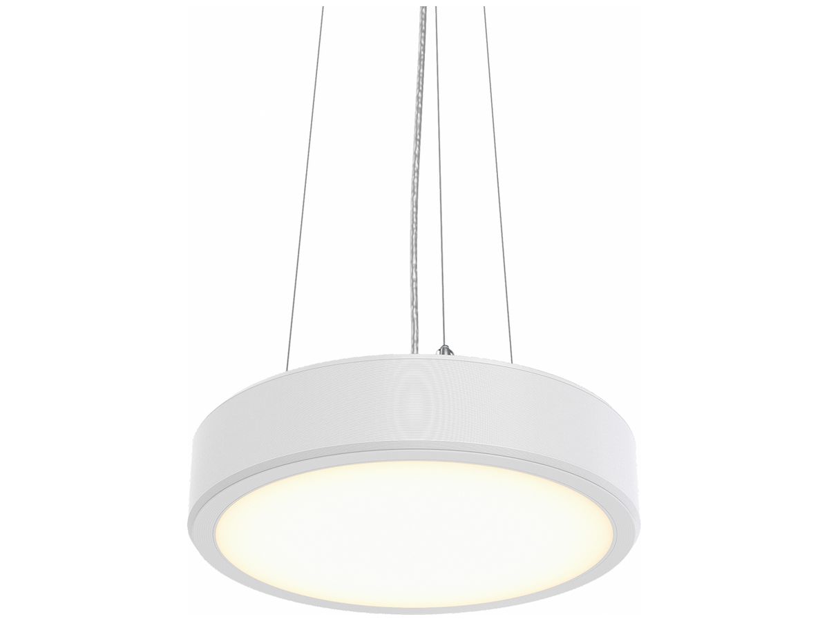 LED-Pendelleuchte Philips Essential 15.4W 1890lm 940 DALI Ø390mm weiss