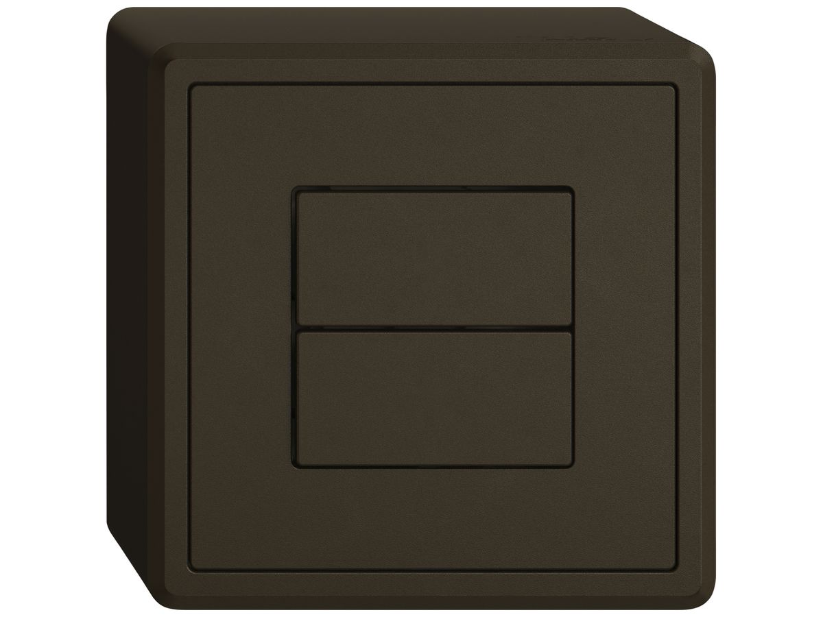 AP-Taster KNX RGB EDIZIO.liv KNX Basic SNAPFIX® 2T 2B LED umbra