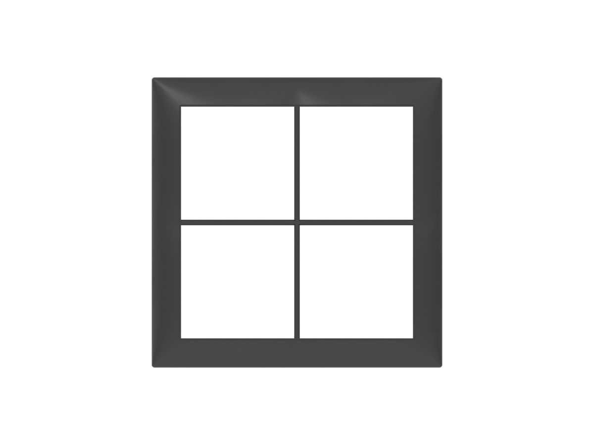 Abdeckrahmen SIDUS 2×2 anthrazit