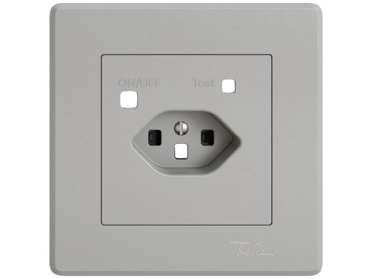 UP-Montageset EDIZIO.liv SNAPFIX® f.Fehlerstrom-Schutzsteckdose T23 Shutter hgu