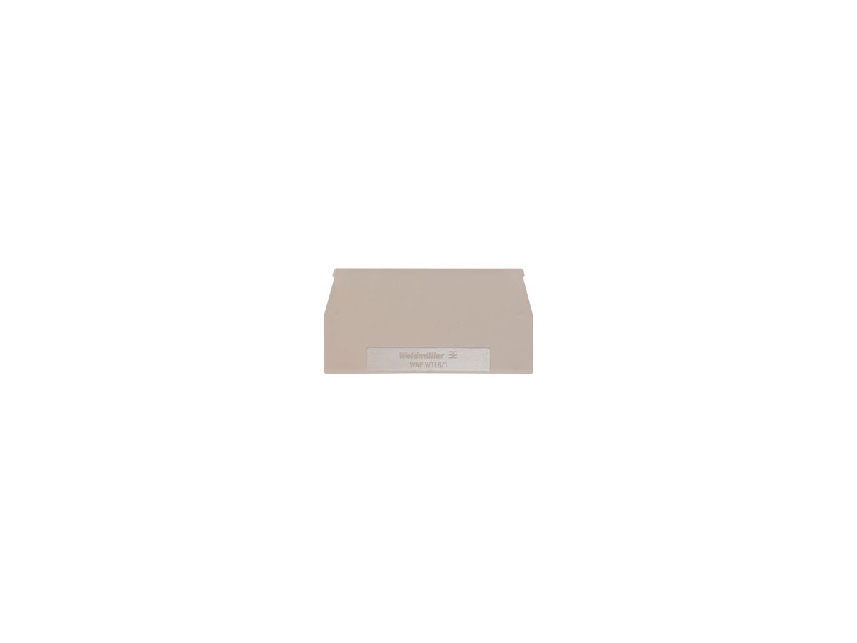 Abschlussplatte Weidmüller WAP WTL6/1 65×1.5mm beige