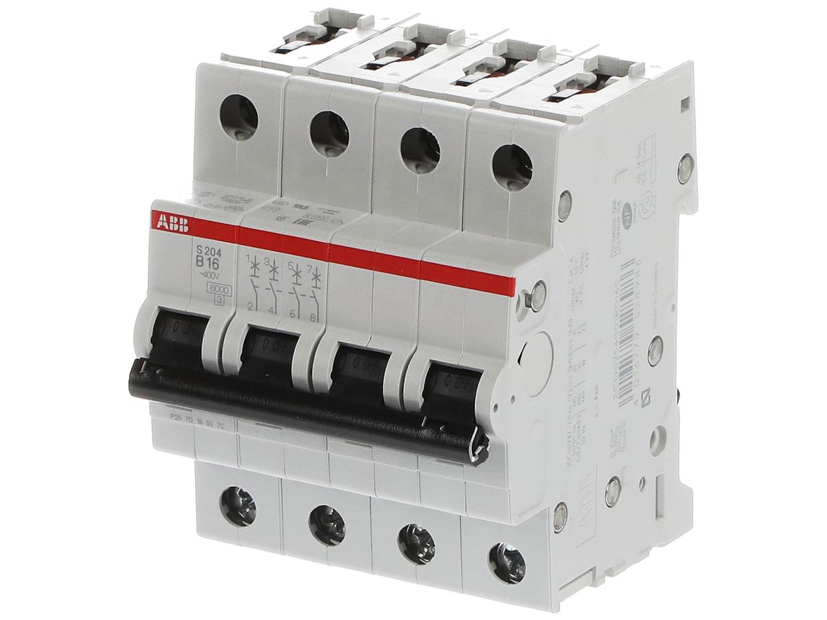 Leitungsschutzschalter ABB S204-B 16 16A B 6kA