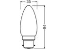 LED-Lampe LEDVANCE CLASSIC B B22d 3.4W 470lm 827 DIM B10.5 mattiert Ø35×94mm