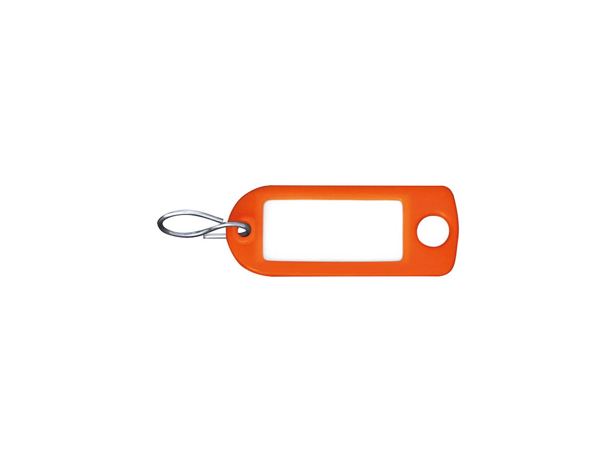 Kennzeichnungsanhänger Rieffel 8034 FS 22×55mm Kunststoff orange