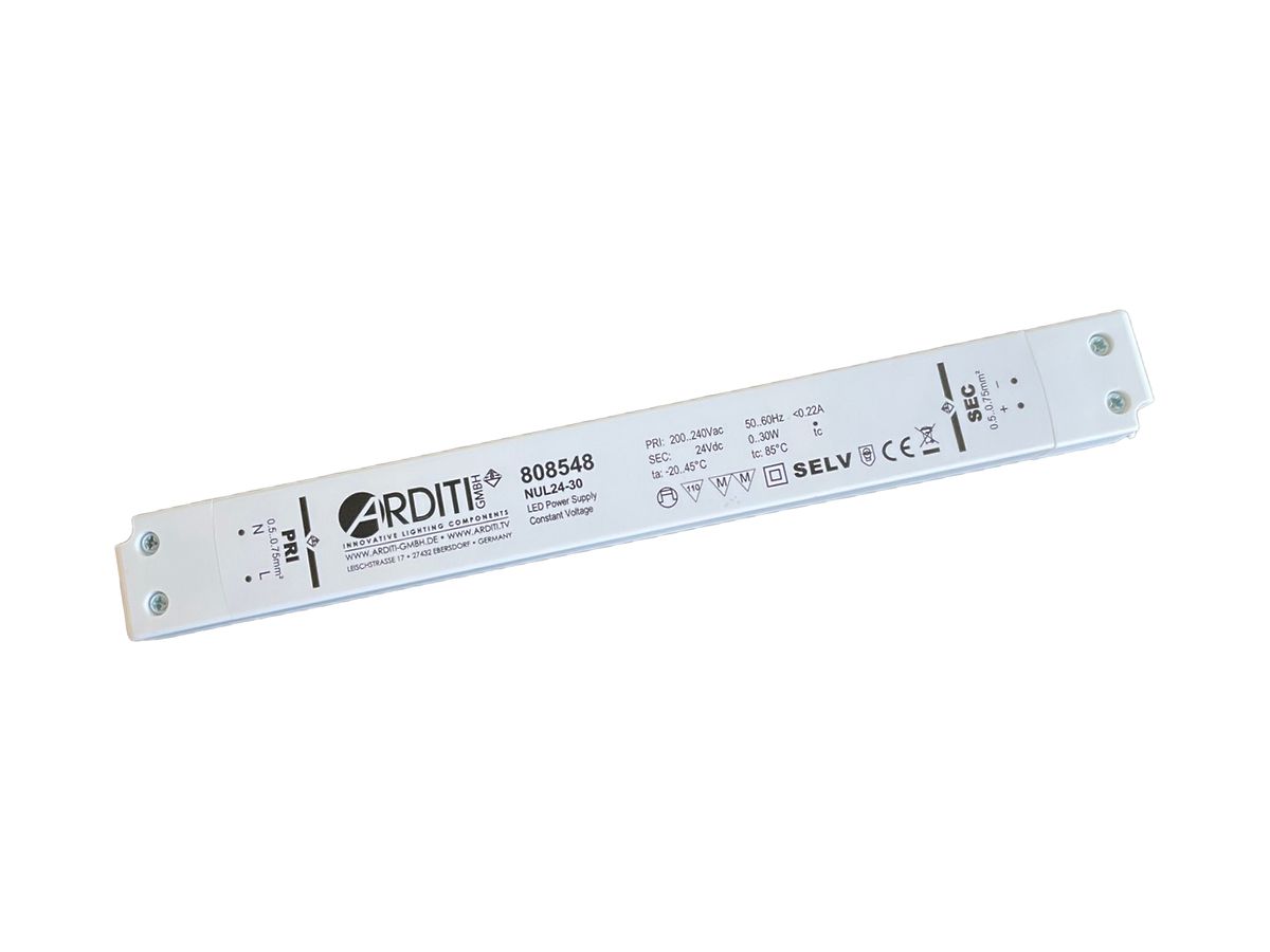 LED-Konverter 24VDC 30W 251×30×16mm