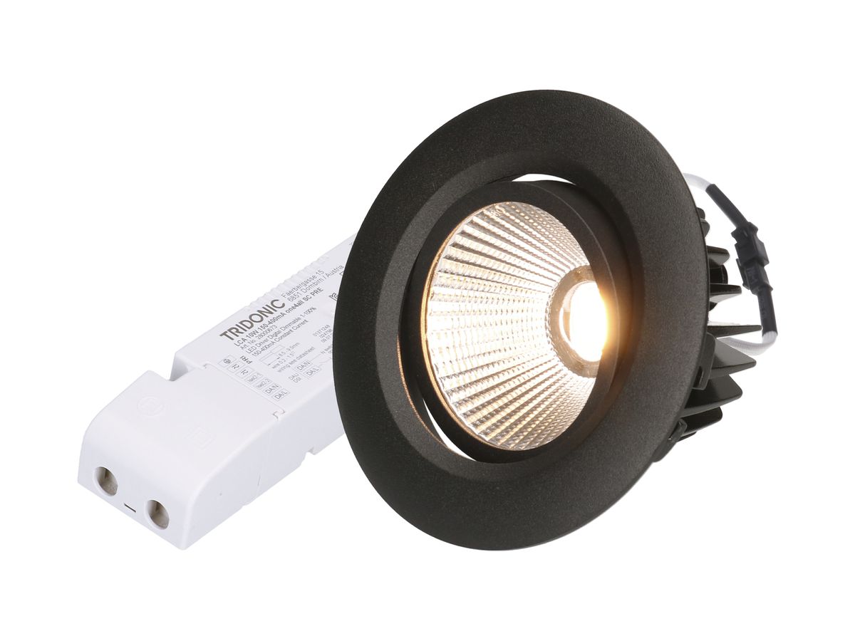 EB-LED-Spot AXO DALI 10.5W 230V 920lm 930 Loch-Ø80mm schwarz matt 38°