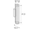 LED-Wandleuchte SLV QUIMERA 8.2W 320lm 927/930 DIM Ø76×413mm schwarz