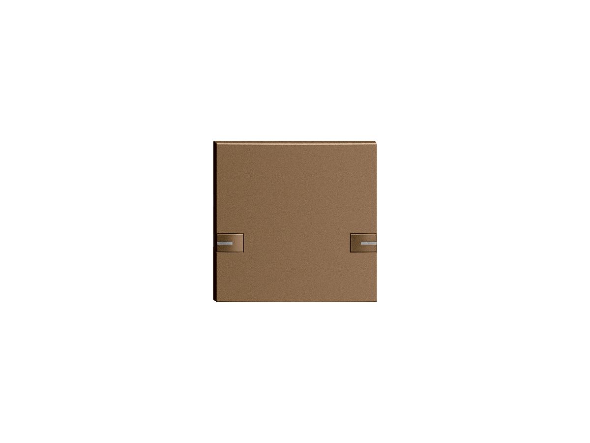 Taste 1/1 KNX/UNI-Taster mit LED EDIZIOdue 2×Einfachbedienung coffee