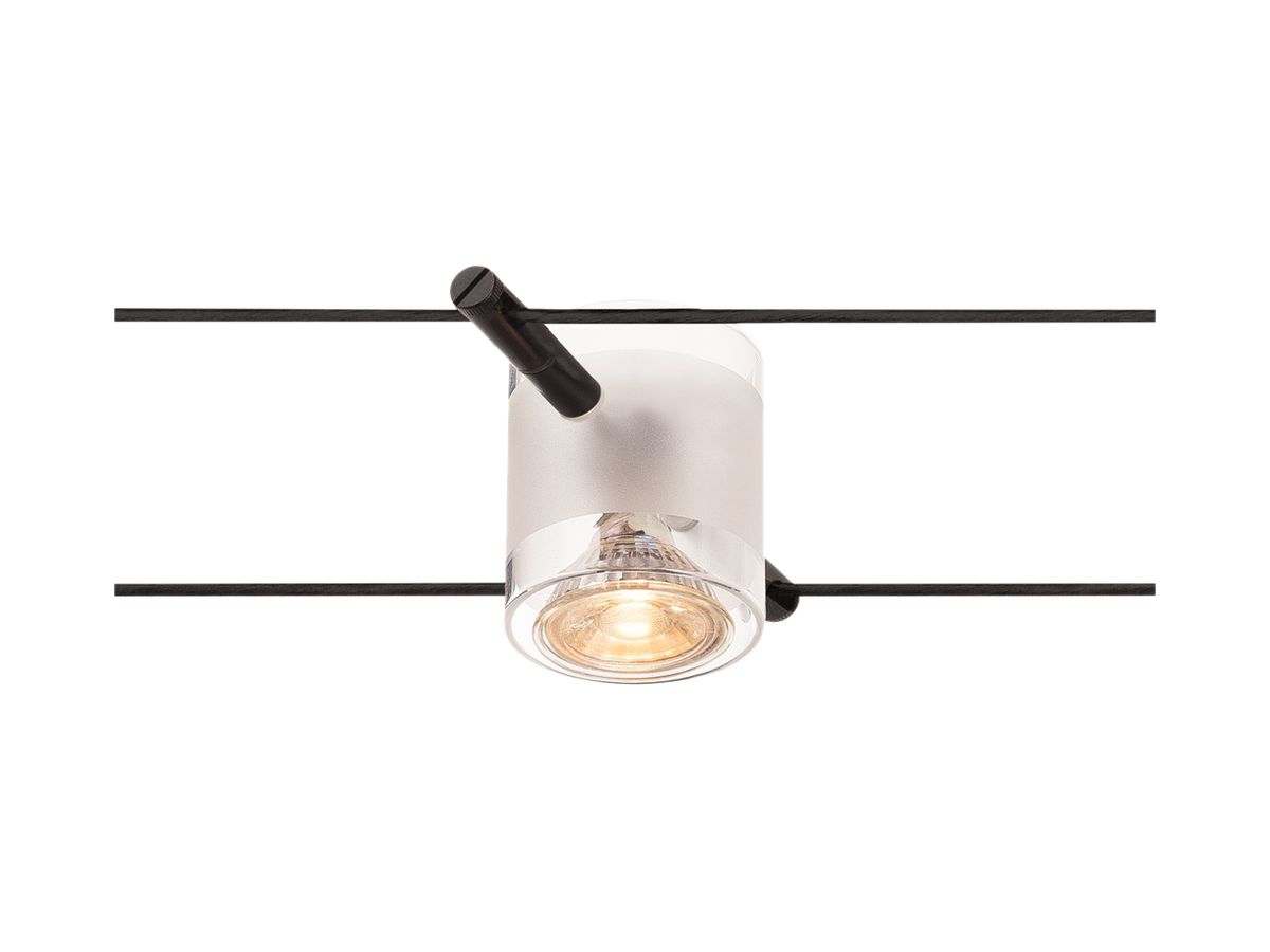 Seilleuchte SLV COMET für TENSEO, GX5.3 50W IP20 schwarz
