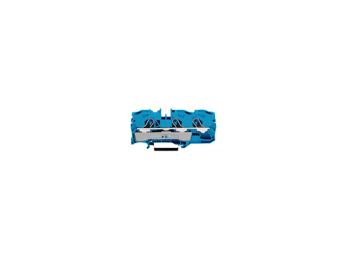 Durchgangsklemme WAGO TOPJOB-S 10mm² 3L blau Serie 2010