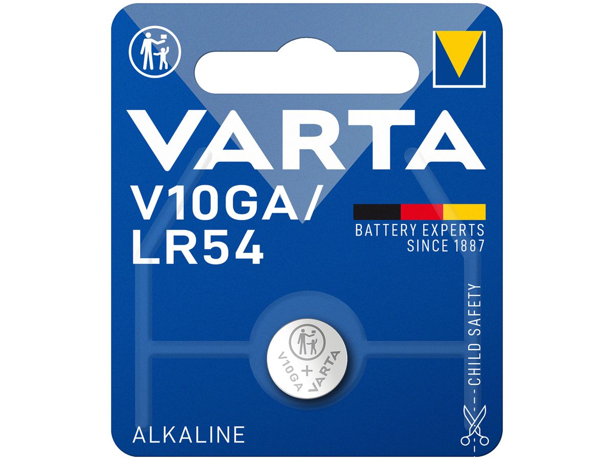 Knopfzelle Alkali VARTA Electronics V10GA 1.5V Blister à 1Stück