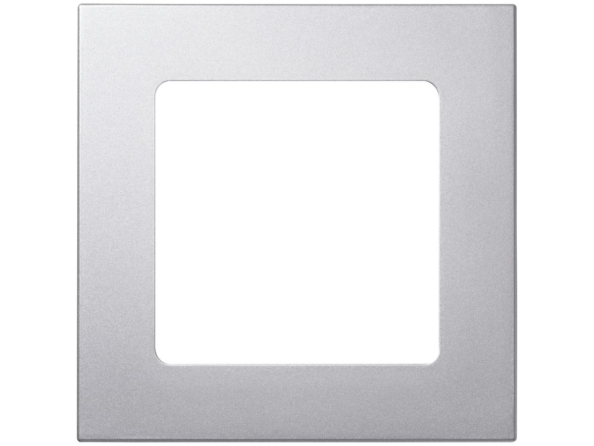 Abdeckrahmen Somfy Smoove 1×1, silver mat