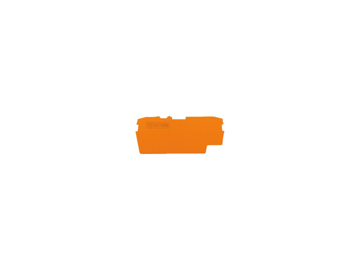 Abschlusswand WAGO TOPJOB-S orange zu Serie F 2002-1602