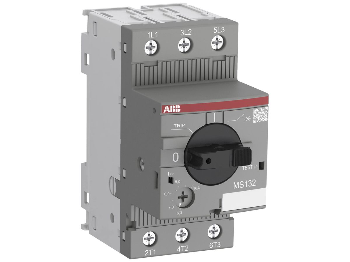 REG-Motorschutzschalter ABB MS132, 0.55kW AC-3 (1…1.6A) 3L Schraub