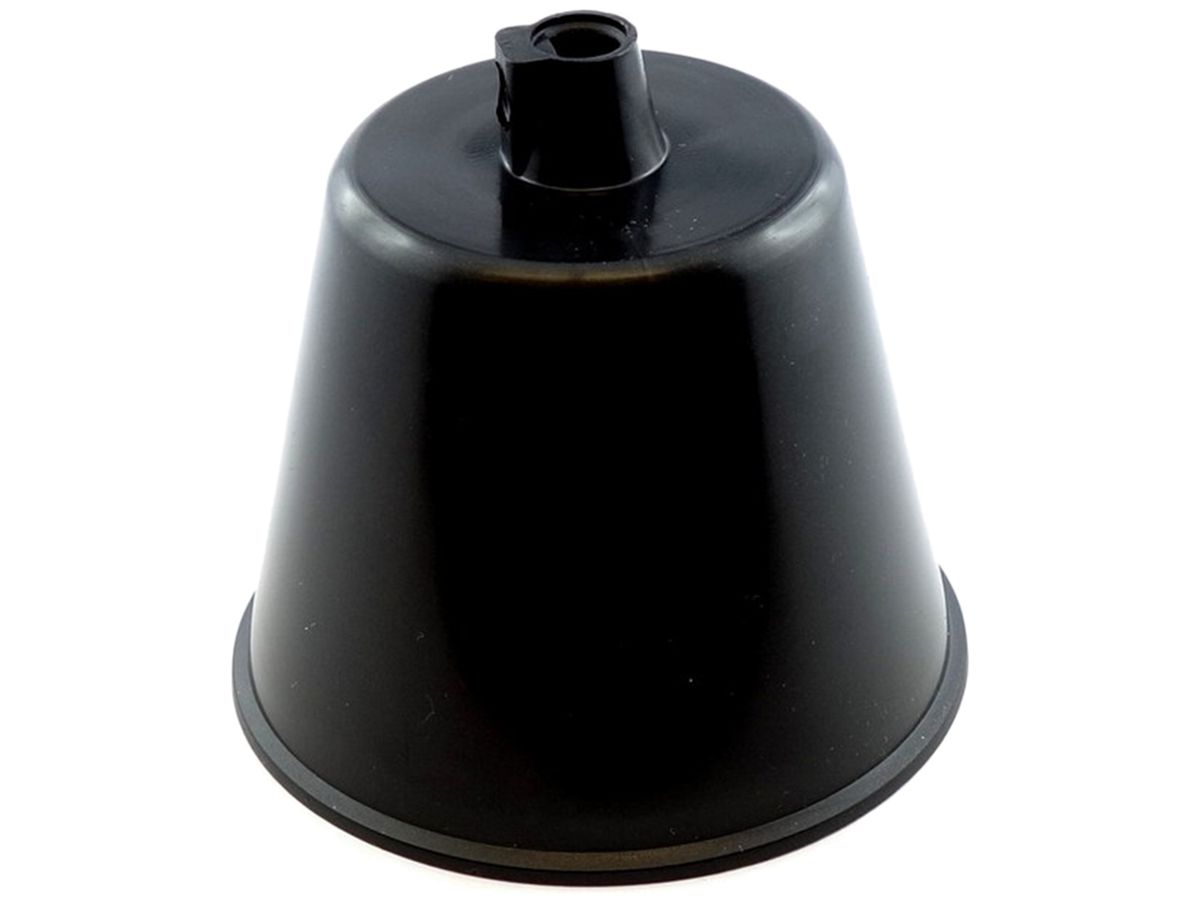 Baldachin Elektrogros Kunststoff konisch Ø92×85mm, schwarz