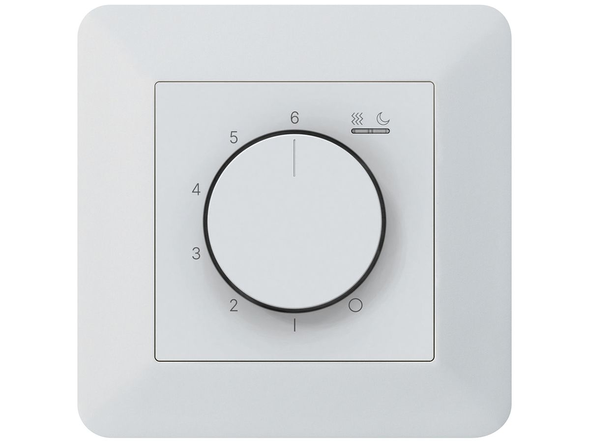 UP-Raumthermostat kallysto.trend An/Aus 230VAC 16A 92×92mm weiss