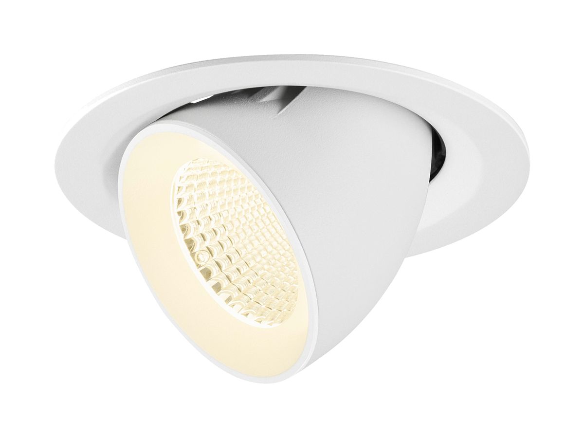 LED-Downlight SLV NUMINOS GIMBLE M 12W 1900lm 4000K MB DALI Ø135×95 weiss