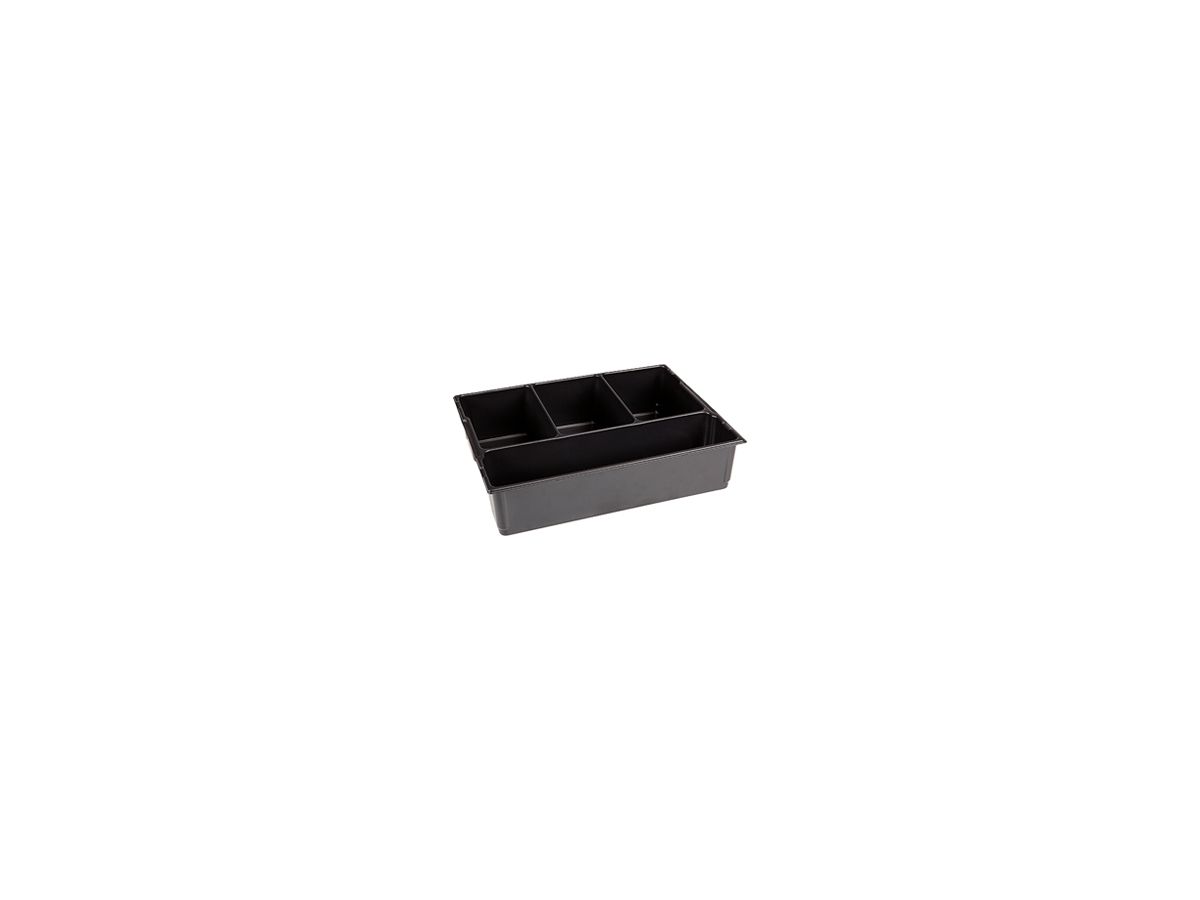 Sortiereinsatz BS Systems L-BOXX 136 404×97×317mm Kunststoff schwarz 4 Fächer
