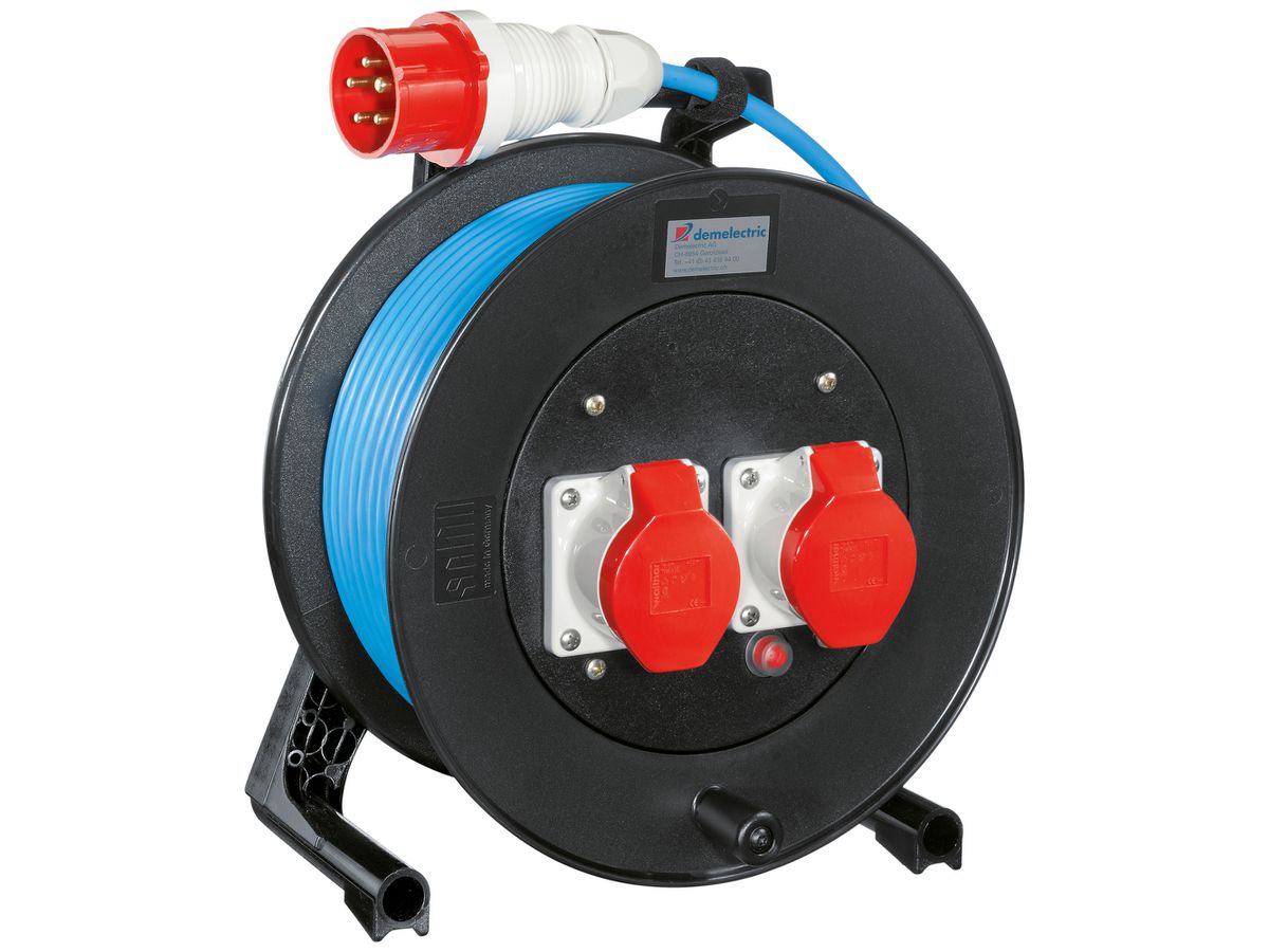 Kabelabroller DEM GT 310 2×CEE 16/5L 33m IP44 schwarz