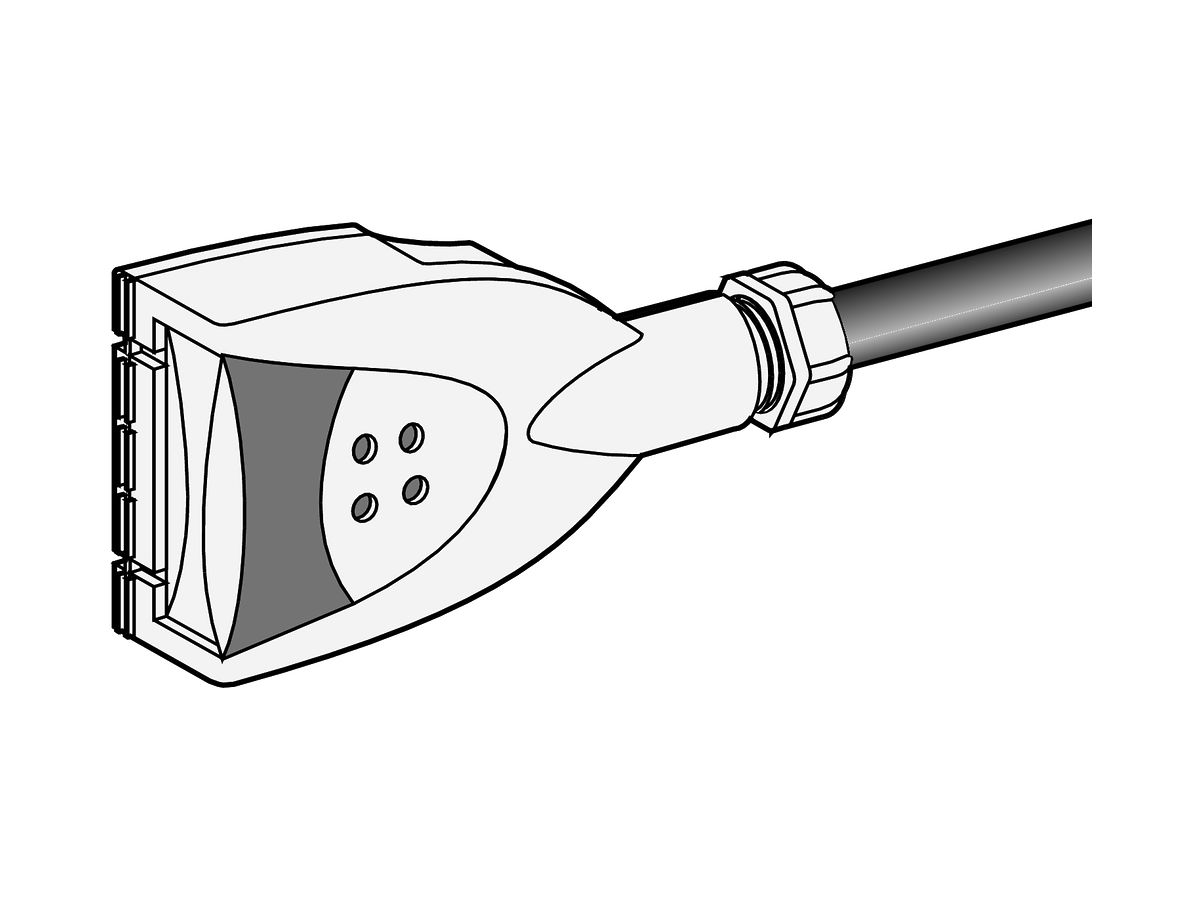 Adapter Schneider Electric Canalis 10A mit Kabel