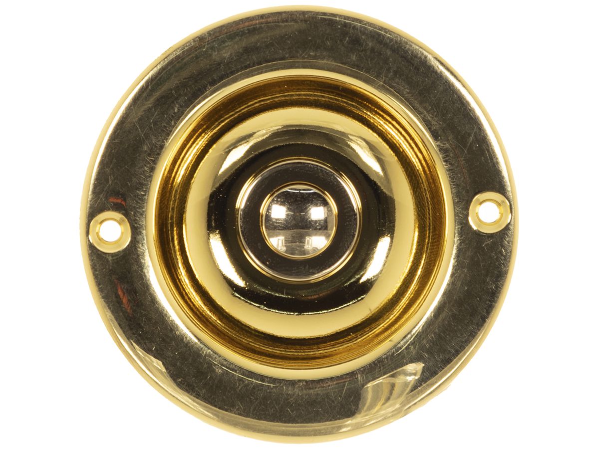 UP-Sonnerietaster Grothe Ø70×28mm Messing poliert