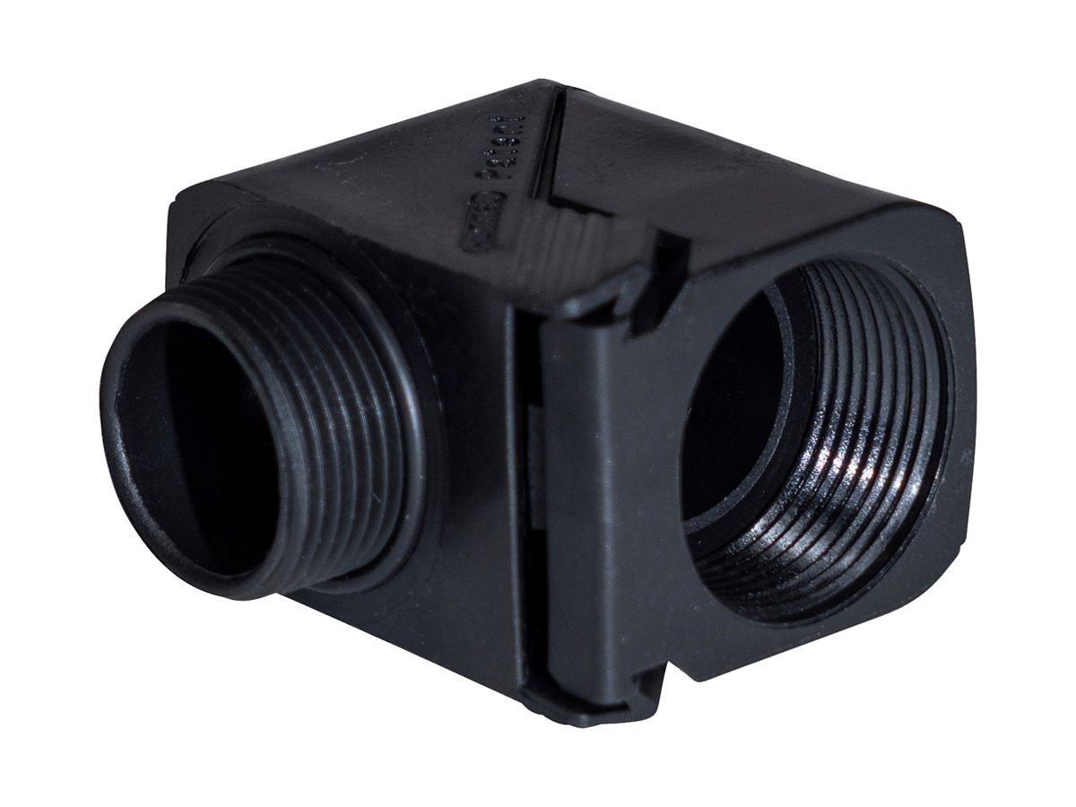 Klapp-Winkel 90° Plica KLAPP-WI, PG25 PA IP68 schwarz