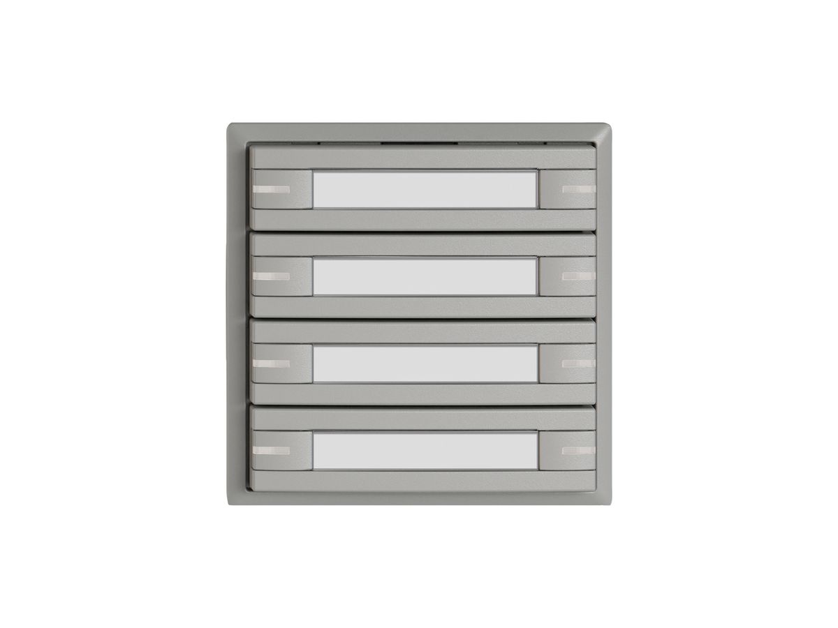 KNX-Taster RGB EDIZIO.liv SNAPFIX® Temperaturfüh.RGB-LED Pap.8×T 1-Tbed.hgu