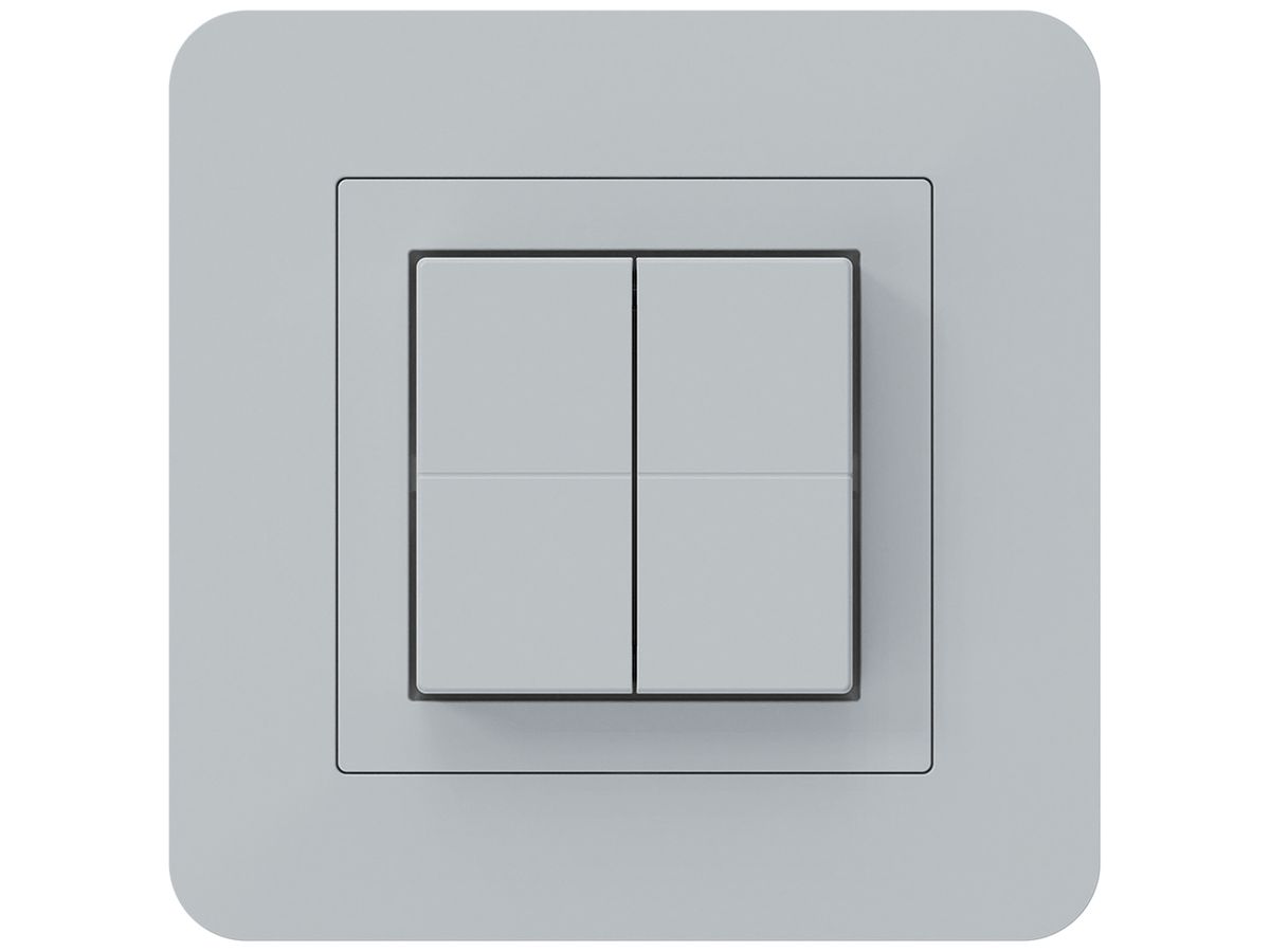 Funktaster Friends of Hue KTR, 4×, 94×94mm, hellgrau