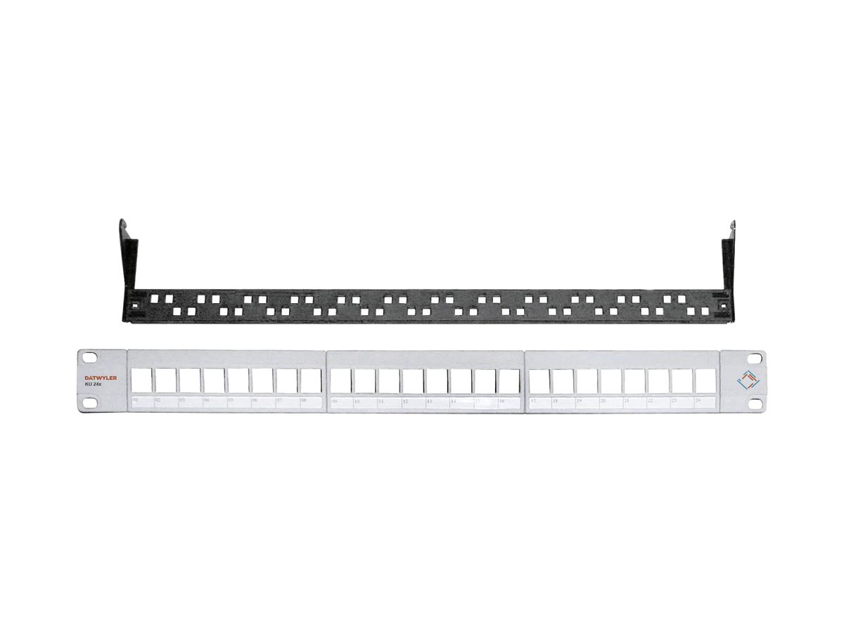 Patchpanel Dätwyler 19" 1HE grau