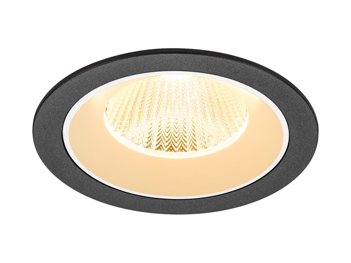 EB-LED-Deckenleuchte SLV NUMINOS L 17W 2500lm 3000K MB DALI DIM Ø130×85mm sz/ws