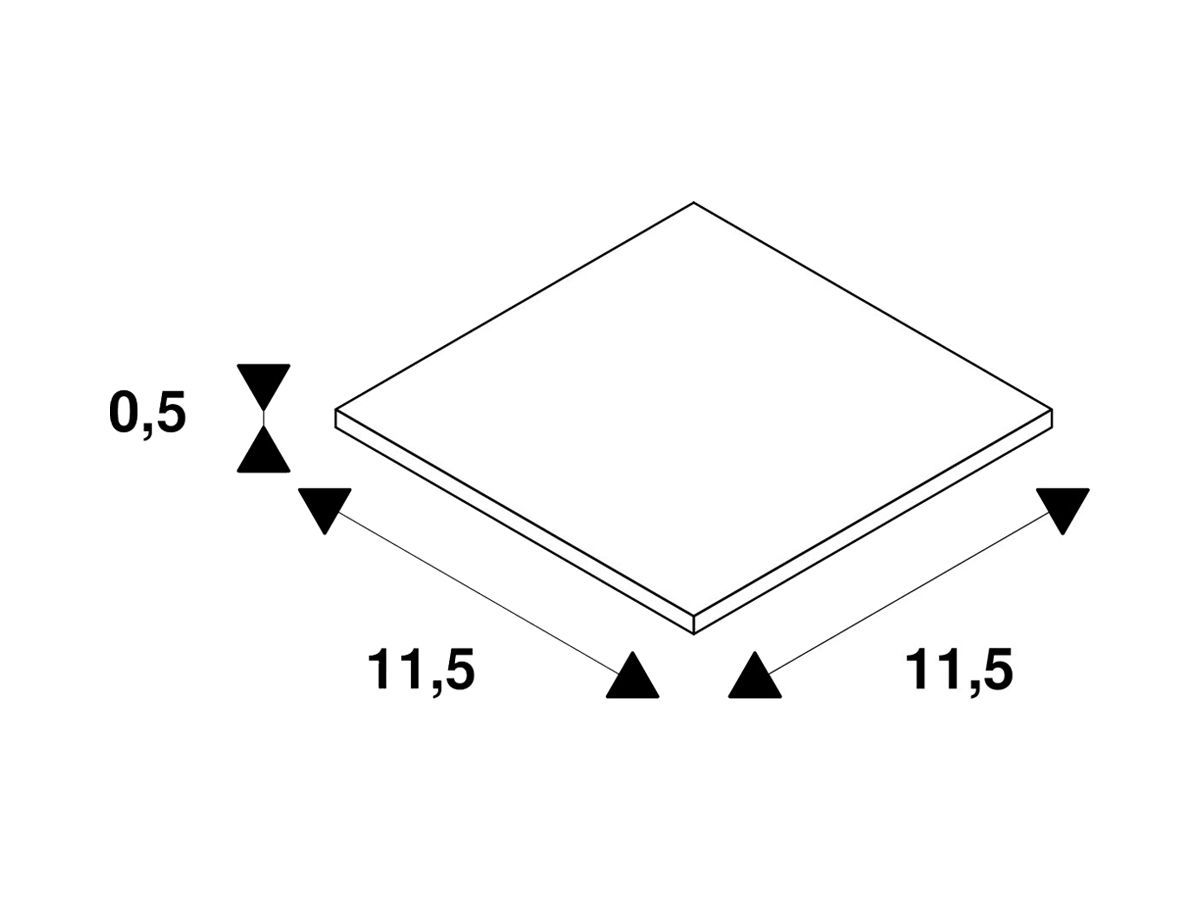 Stabilisator Eckverbinder SLV für 1-Phasen Stromschiene, Nickel matt