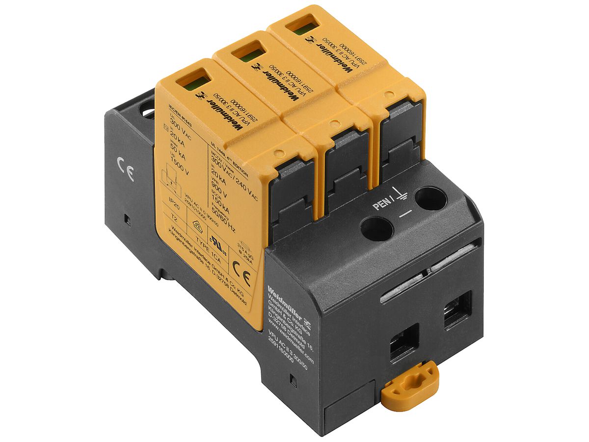 Überspannungsableiter WM VPU AC II F 3 300/40 3P 230V 35mm² 3TE