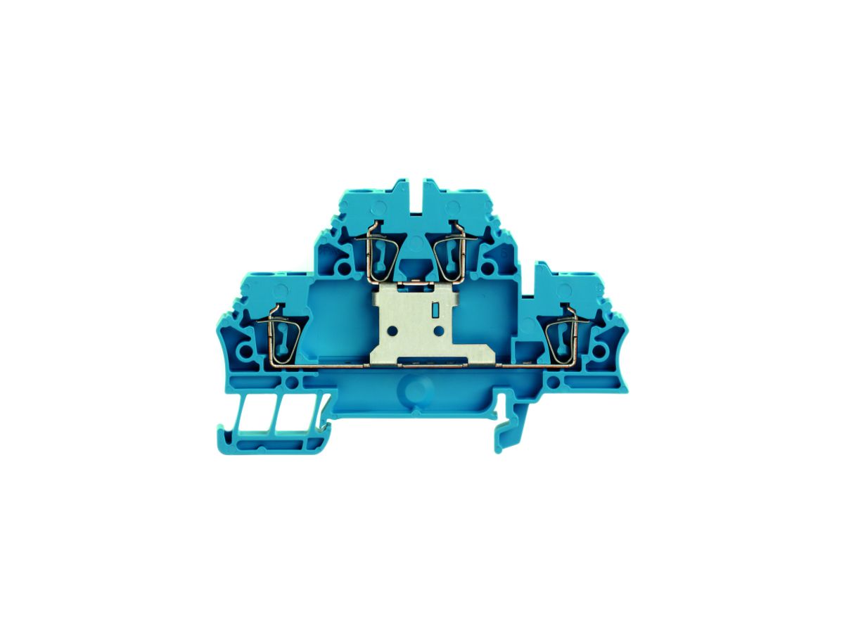 Mehrstock-Reihenklemme Weidmüller ZDK 2.5V Zugfeder 2.5mm² 2 Etagen blau