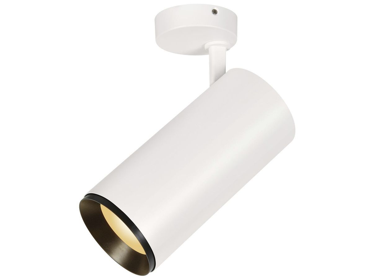 LED-Deckenleuchte SLV NUMINOS SPOT PHASE XL 36W 2980lm 2700K 60° weiss/schwarz