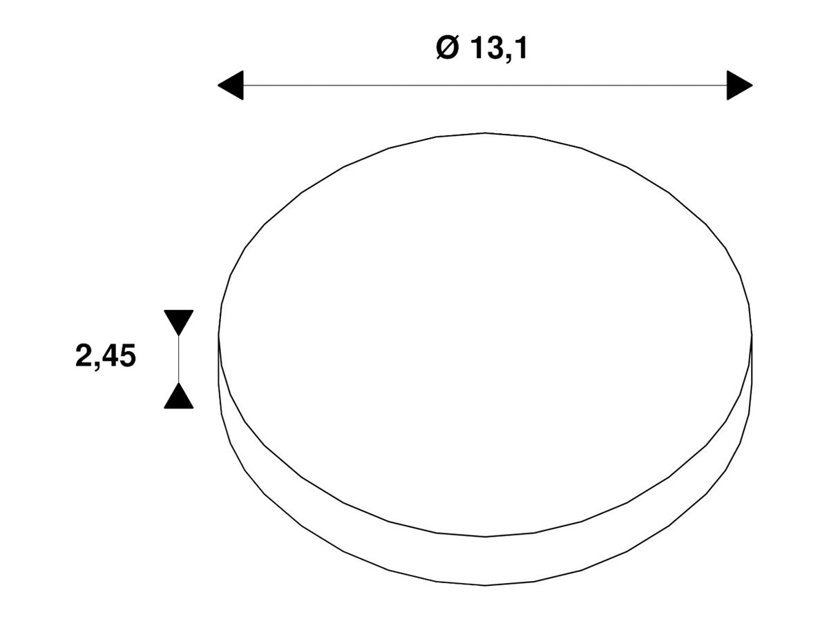 Zierring SLV CYFT Stahl Ø131×24.5mm Nickel