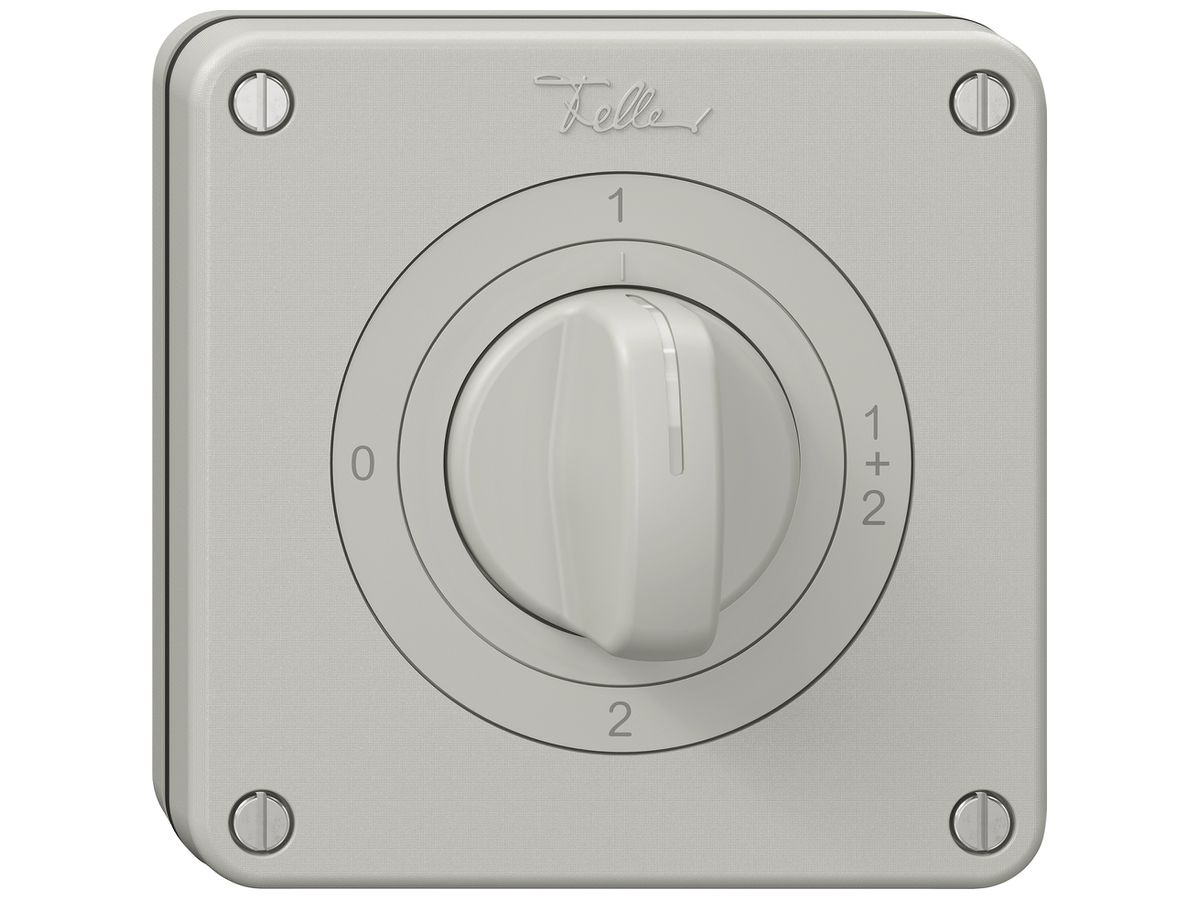 UP-Drehschalter NEVO SNAPFIX® Serienschalter 16A 400V 0-1-1+2-2 lgu
