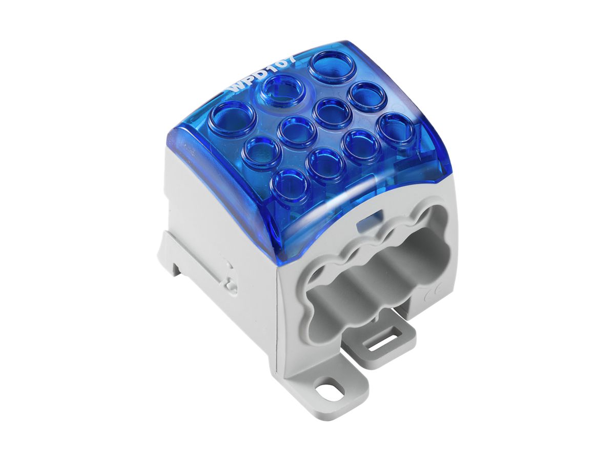 Verteilerblock Weidmüller 1×95/2×35+8×25 mm² blau
