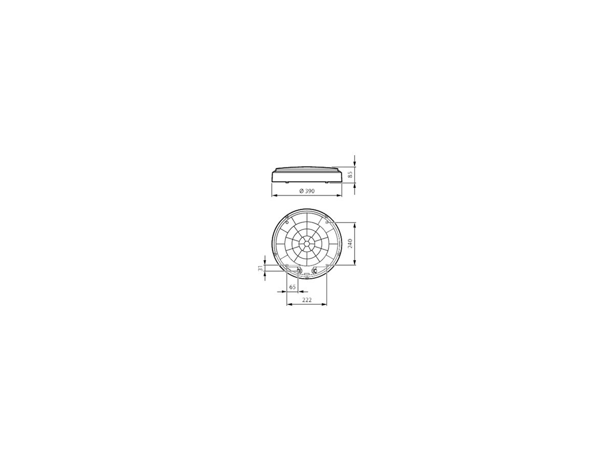 LED-Wandleuchte CoreLine WL140V LED34S/830 WIA 3h weiss
