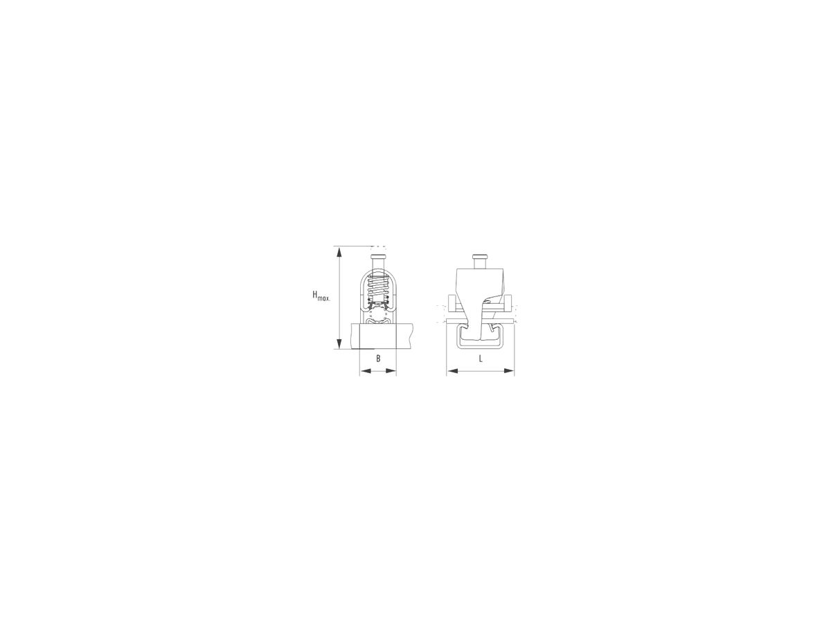 Schirmanschlussklemme 7…11mm Al für Ankerschiene C W4384