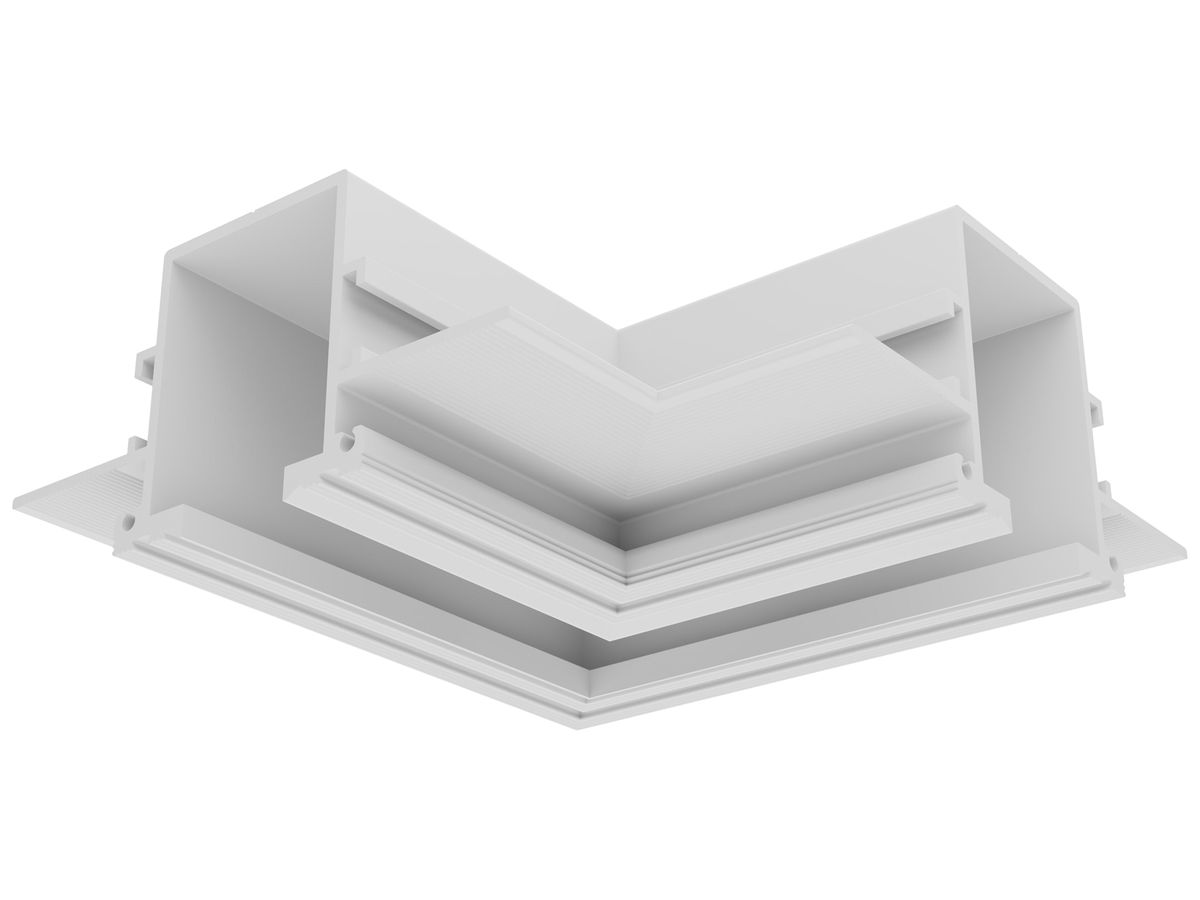 Abdeckung Sylvania Lytespan 96.5×92×45.15mm Aluminium weiss L-Verbinder