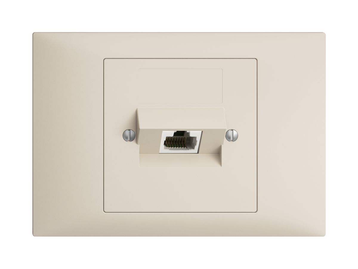 EB-Dose 1×RJ45/u 8P ITplus EDIZIOdue crema