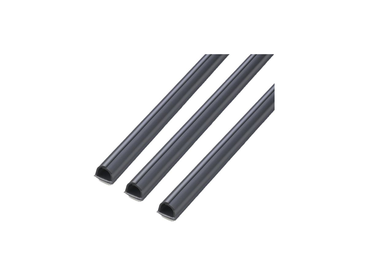 Minikanal Max Hauri cablefix 10×10mm 3×1m selbstklebend grau