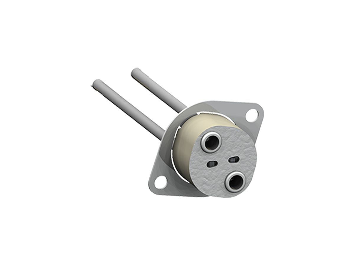 Fassung Keramik GY4-GY6,35 mit Flansch 17×9mm