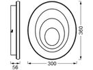 LED-Deckenleuchte LEDVANCE ORBIS SPIRAL Oval 27W 1500lm 3000K Ø360mm weiss