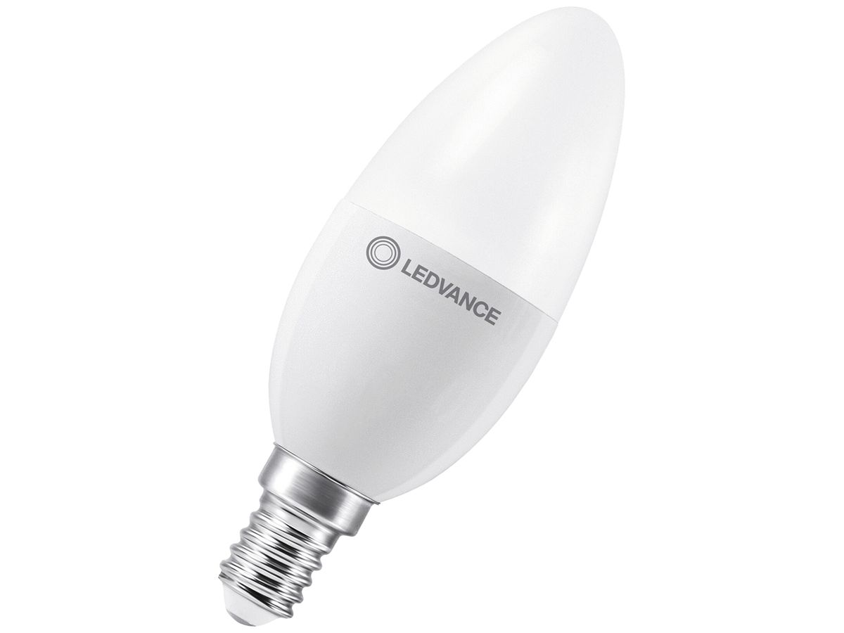 LED-Lampe LEDVANCE CLAS B E14 4.9W 470lm 2700K DIM Ø35×100mm B10.5 mattiert