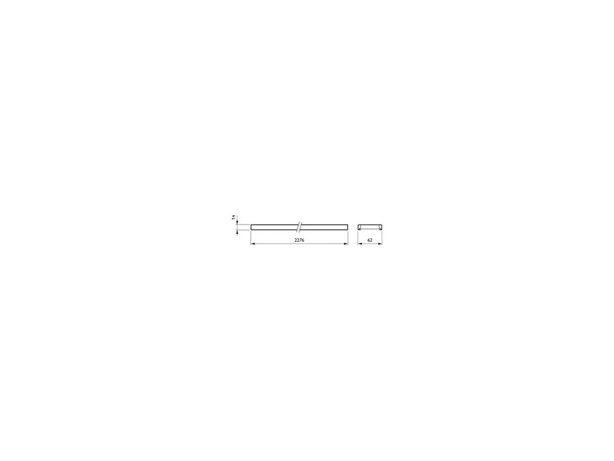 LED-Leuchteinsatz Philips Maxos universal 72W 12300lm 4000K VWB DALI 2276mm ws