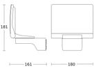 LED-Wandleuchte Steinel XLED home 2 Slave 13W 1443lm 3000K IP44 schwarz